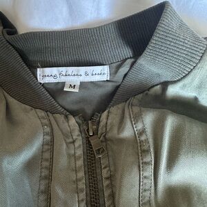 Young Fabulous & Broke Olive Bomber Jacket